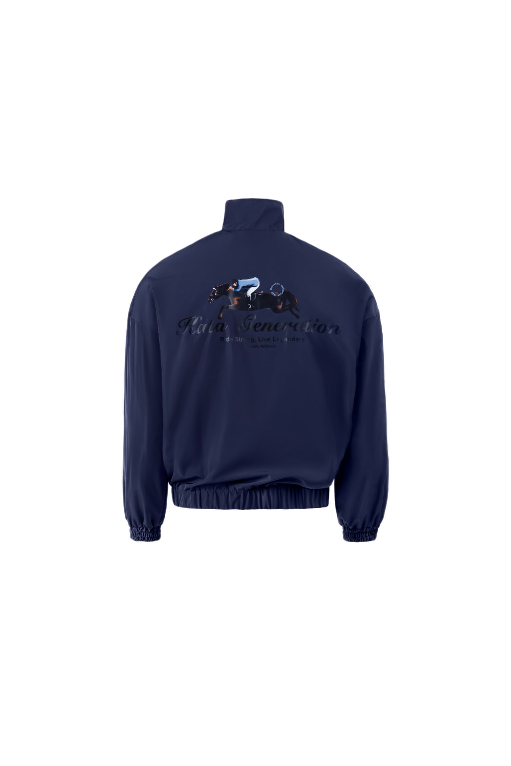 Windbreaker with horse print