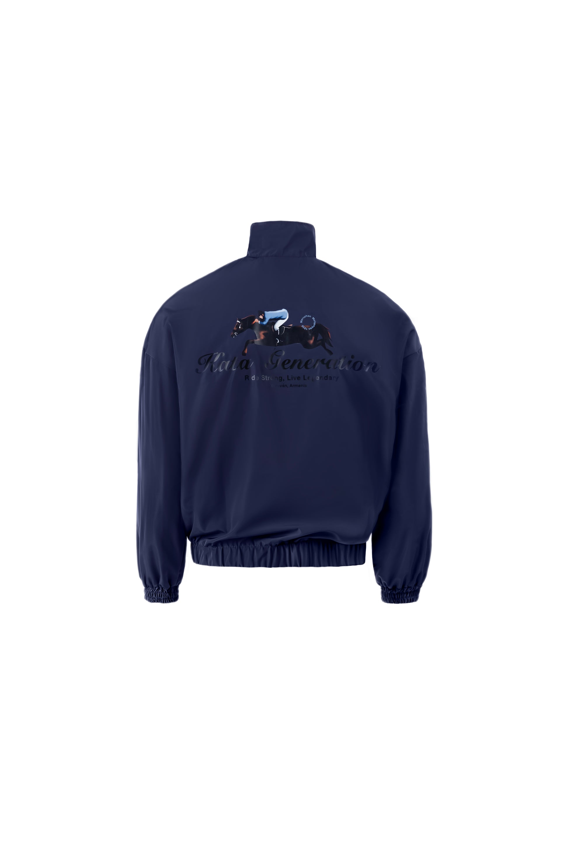 Windbreaker with horse print