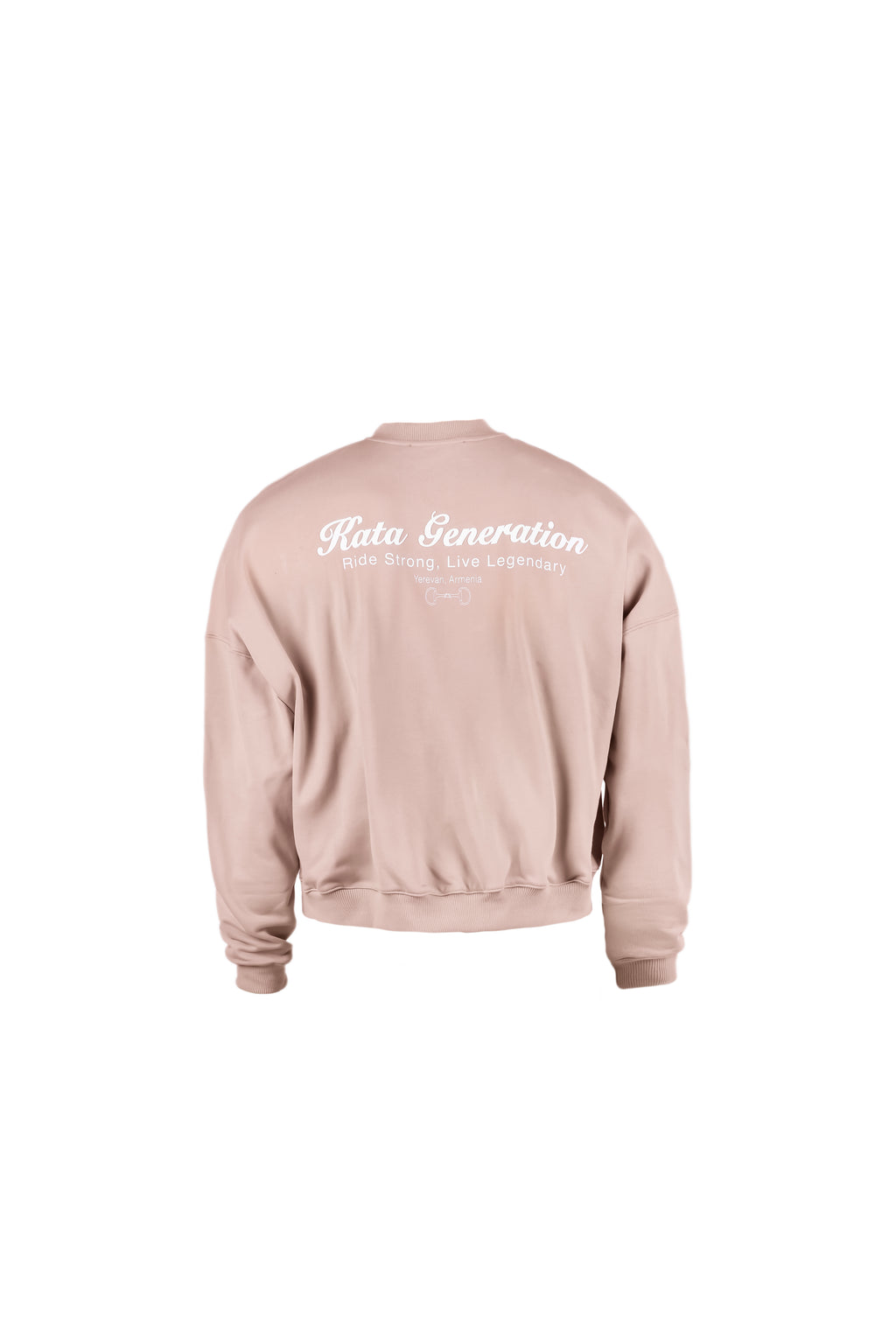 French terry crewneck with rubberized printing